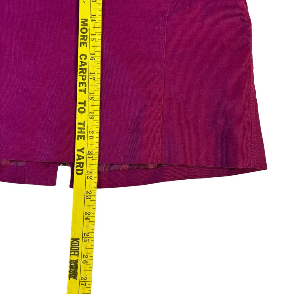 Patrick Christopher Womens Magenta Pink Corduroy Full Zip Jacket Size M Fine Wal - Picture 13 of 13